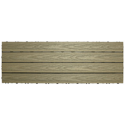 UltraShield Naturale 1 ft. x 3 ft. Quick Deck Outdoor Composite Deck Tile in Roman Antique (15 sq. ft. Per box)