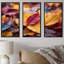 Orange orange, feuilles d'érable d'automne II - érable, art mural-99225433-99225435