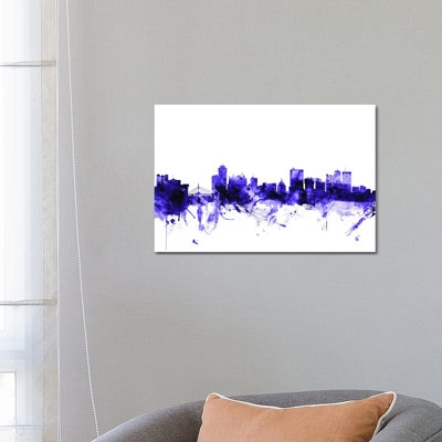 Winnipeg, Canada Skyline by Michael Tompsett - Wrapped Canvas Print