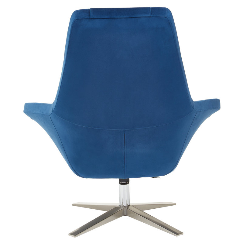 Oberlin Upholstered Accent Chair, Navy