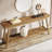 70.9” Extra Long Farmhouse Console Table, Solid Wood Entryway Table With 2-Tier Open Storage, Rustic Narrow Sofa Table Behind Couch For Hallway, Living Room, Or Foyer, Light Brown-1469192488