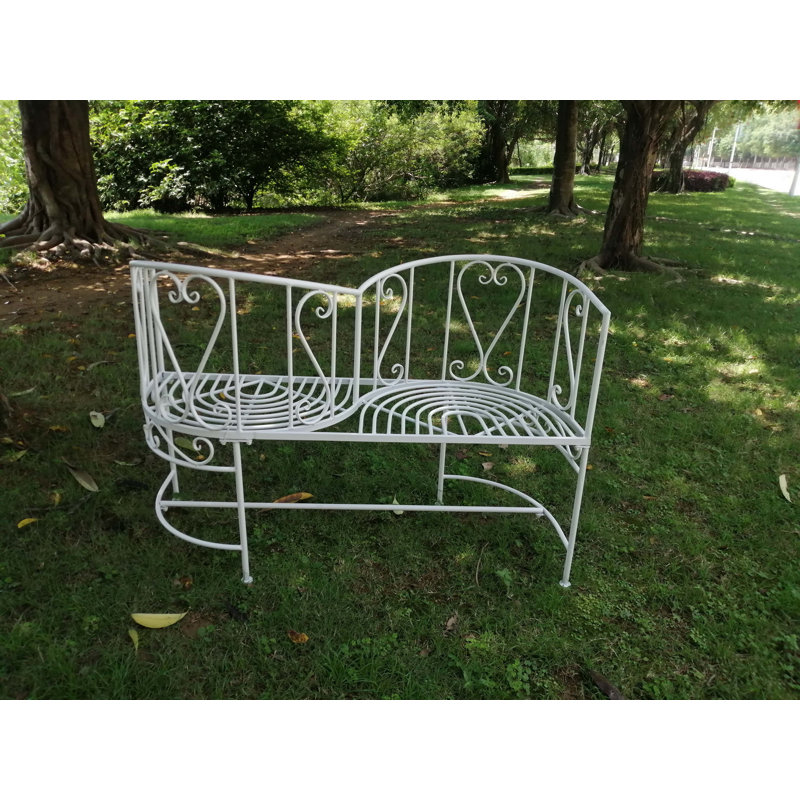  Vis-A-Vis Metal Garden Bench