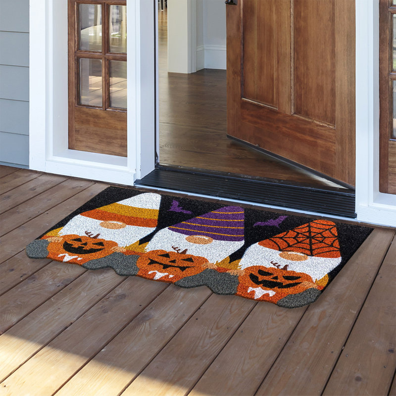 Halloween Gnomes Coir Doormat
