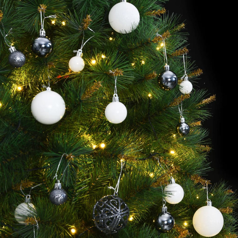 Arbre de Noël artificiel éclairé - support inclus, H 5,9 pi