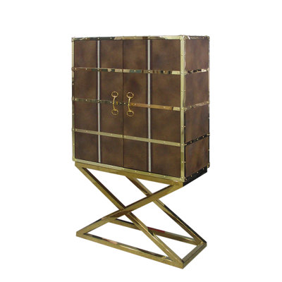 Rafael 108cm Solid Wood Bar Cabinet
