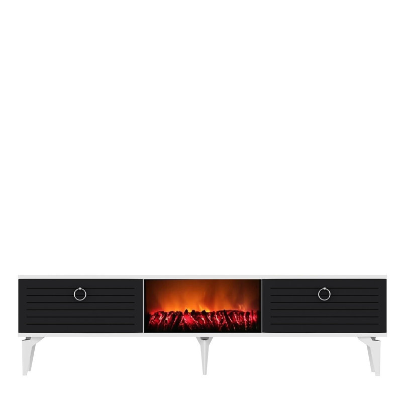 Keikei Unfinished TV Stand, Grey