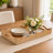 Hand-Carved Mango Wood Serving Tray with Handles