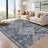 Boho Machine Washable Rug with Rubber Backing for Living Room Non-Slip Dining Room Rug Easy-Cleaning Floor Carpet for Bedroom Office Playroom_OKPHO_338N_Geometric_Gray-594701318