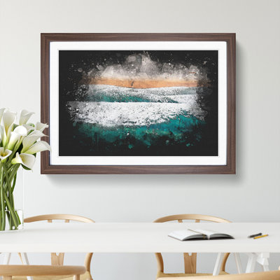 Beach Views in San Francisco Paint Splash - Picture Frame Graphic Art