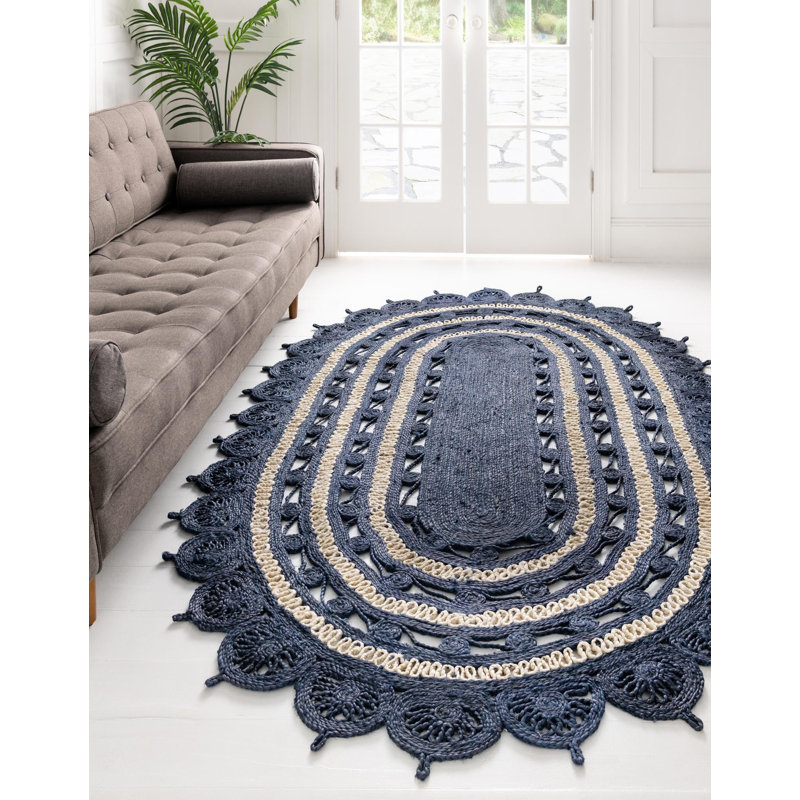 Mateus Oriental Indoor Rug, Oval 4'1" x 6'1"