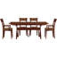 Ensemble de salle à manger extensible en bois massif 5 pièces Sarah-16804971-39921294