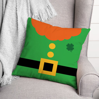  Leprechaun Suit Square Pillow Cover & Insert