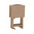 Hadley Four-Pack Acacia Tray Table Set with Stand