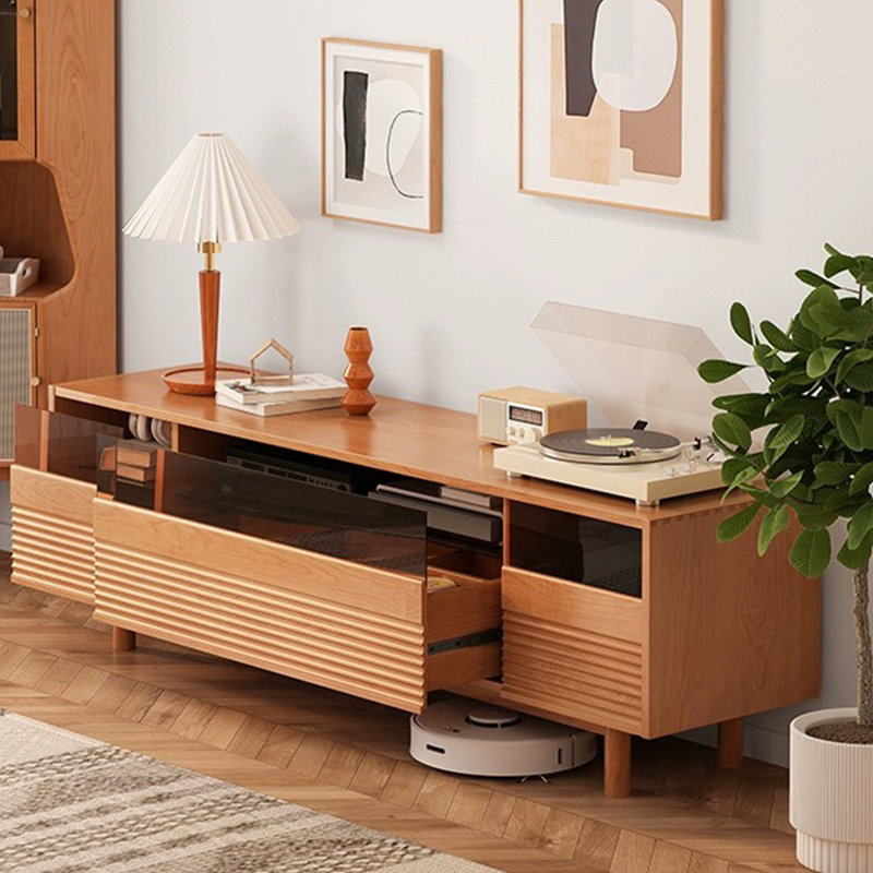 Meuble télé avec rangement Nordic, 86,61"