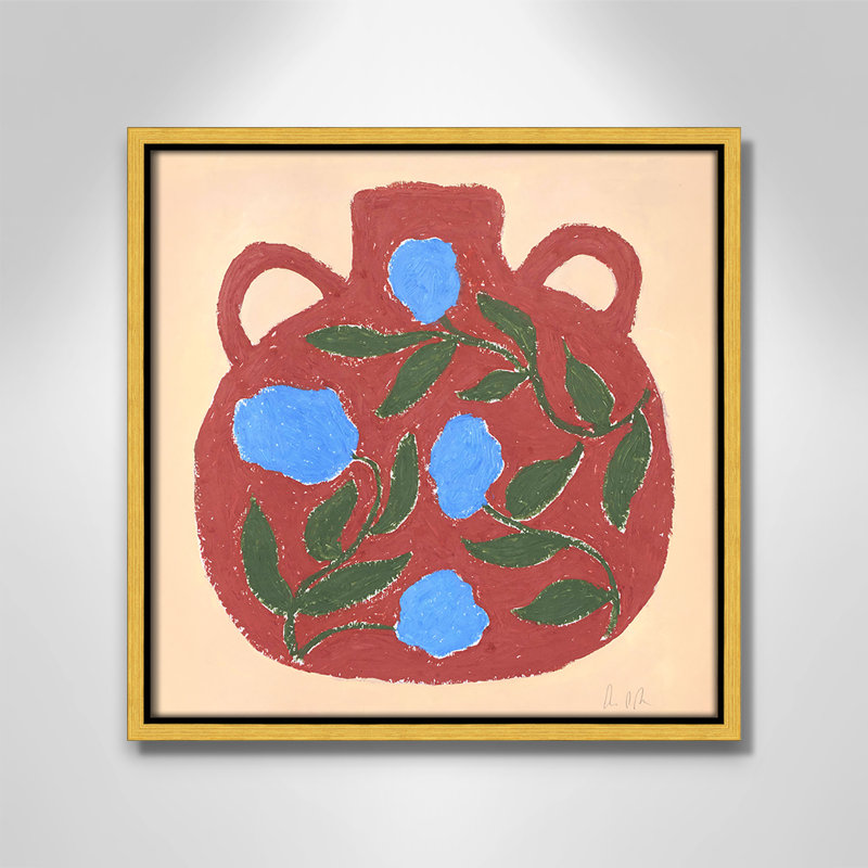 Impression de vase Colette n ° 04 par Camilla Bergqvist, H 13,5 po x l 13,5 po, Doré