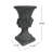 Magnesium Oxide Garden Urn Planter - Antique Gray, 11.86"X11.86"X19.77", For All Weather Conditions, Indoor & Outdoor, Suits Different Plant Types Flowers, Herbs, Succulents, Veggies Gray 11.86 In. X