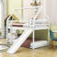 Lit superposé simple en bois avec glissière et échelle Romel-76855326