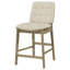 Chaise de comptoir rembourrée Redbridge crème et chêne naturel-1511069665-1511069667