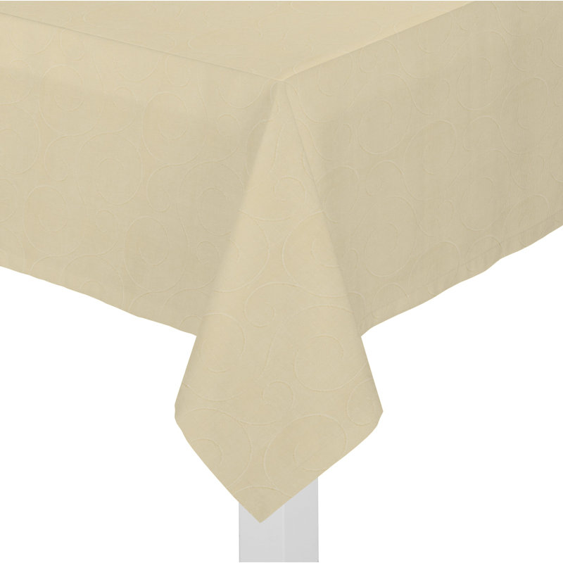 Marreco Rectangle Floral Tablecloth, 130cm W x 220cm L, Taupe