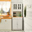 170 cm H Glass Standard Pantry / Tall Cabinet