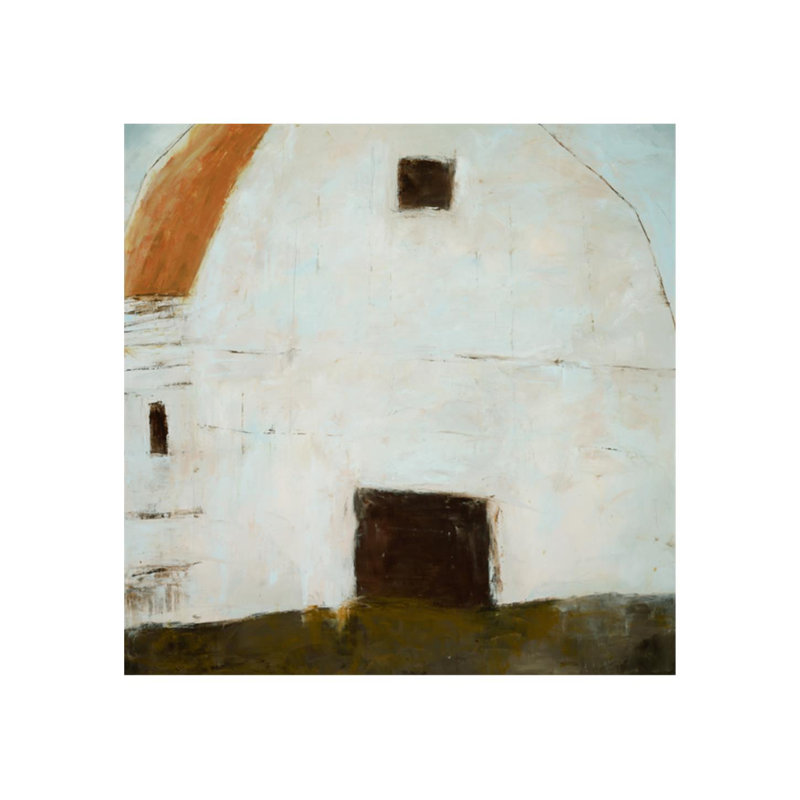 Born In A Barn I Painting by Samuel Kane, Glass Coat, 54" H x 54" W