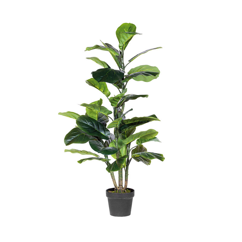 122 cm H Faux Ficus Tree Plant in Plastic Pot
