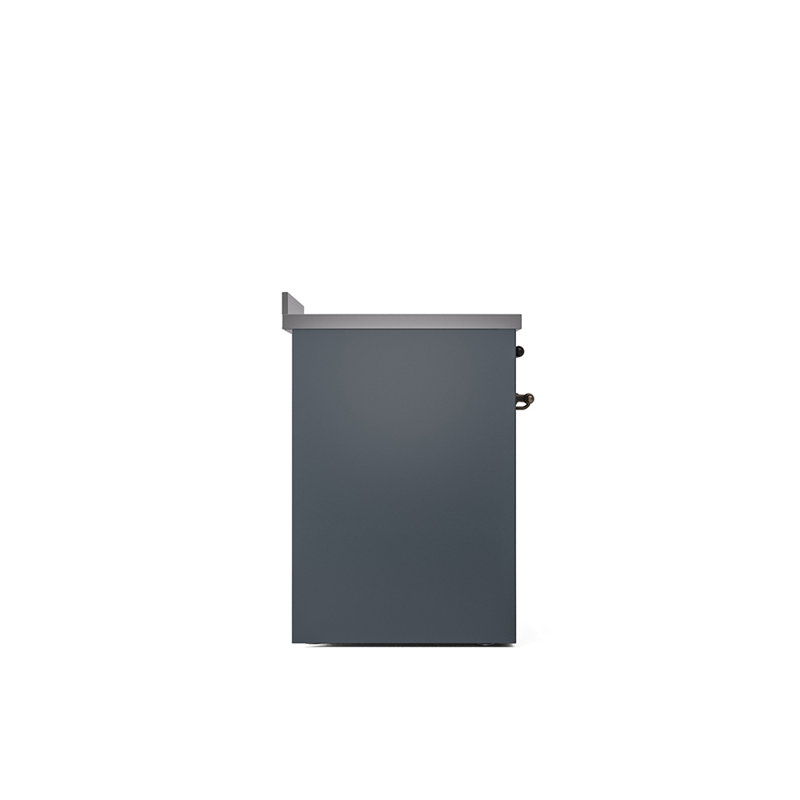 ILVE Nostalgie II 30 in Induction Range, Blue Gray/Bronze