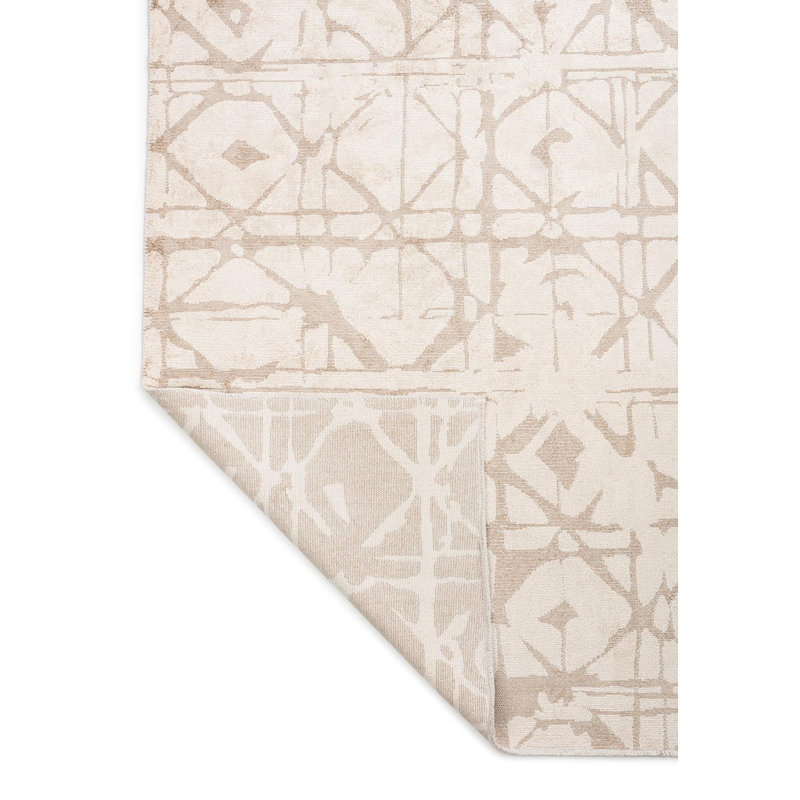Contemporary Abstract Diamond Pattern Area Rug, Square 9'10"