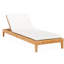 Classic Teak Chaise Lounge - Charcoal-90139959