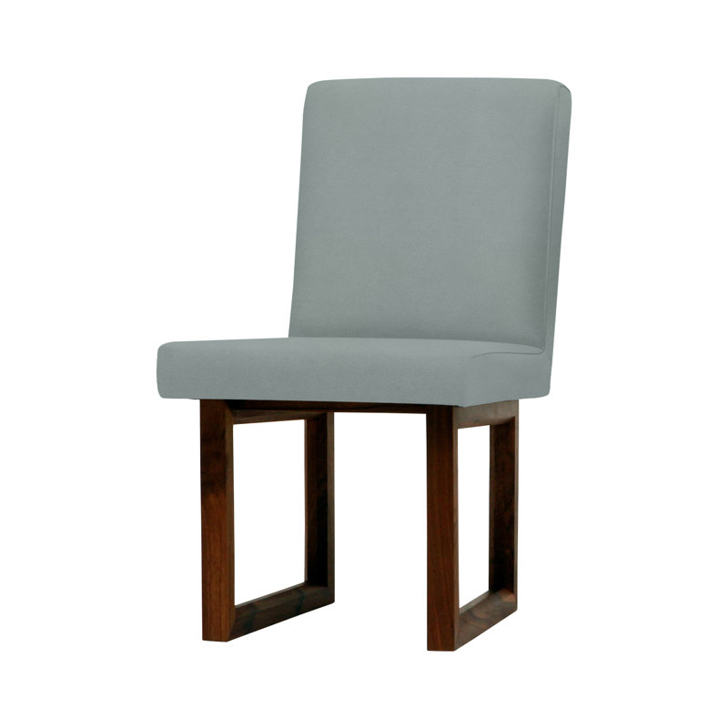 C2 W Upholstered Dining Chair, Shale Velvet