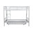 Full XL Over Queen Metal Bunk Bed with Trundle-682580146