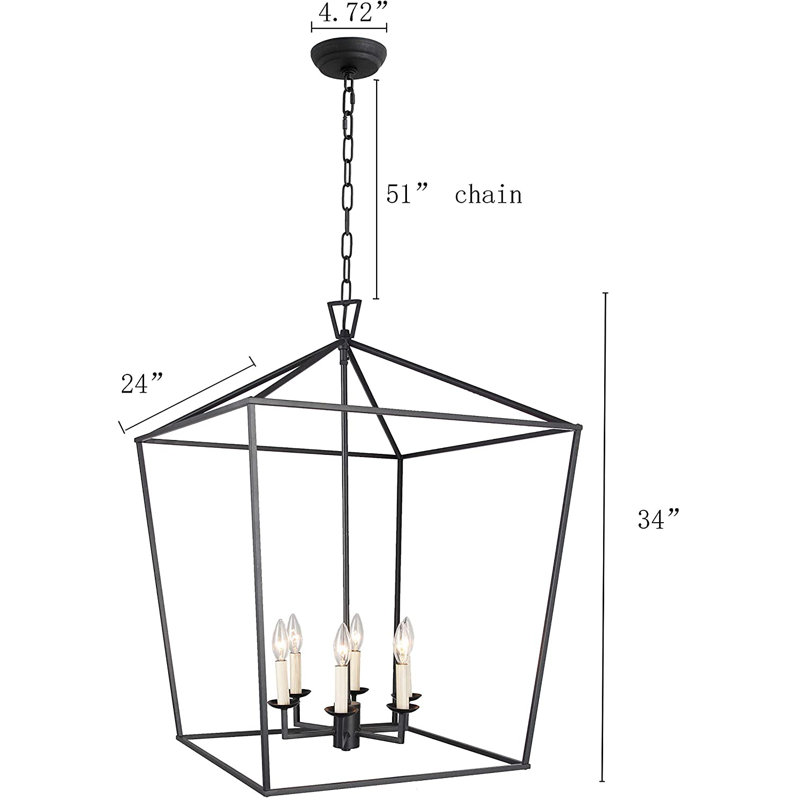 Traverso 6 - Light Pendant, Black
