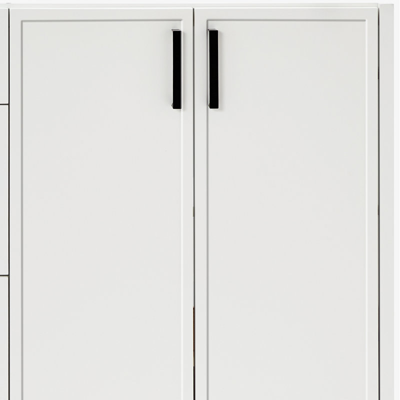 ARIEL Kelly 73 Double Sink Bathroom Vanity with Pure Quartz Top, White, Oval, Pure White Quartz