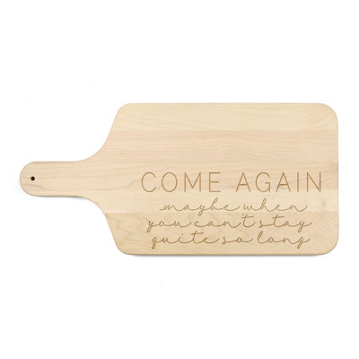 Come Again Paddle Cutting Board