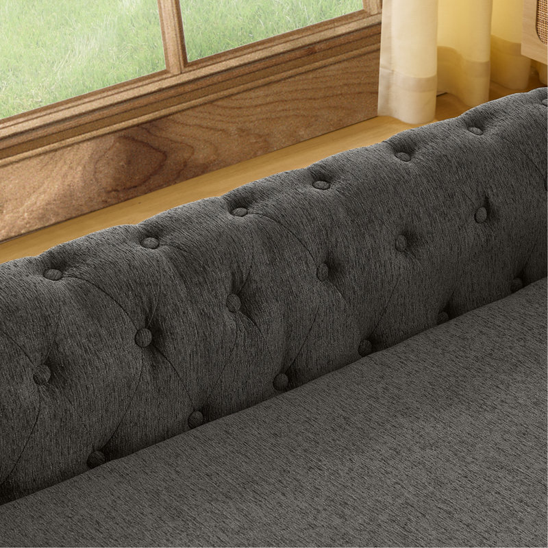 Chien moderne surélevé gris foncé, pour les chiens de grande taille et surdimensionnés, 55 po x 26,5 po x 17,5 po, 40,91 lb, lit gris élégant d'une capacité de 130 lb, grande capacité de poids confortable