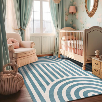 Unique Loom Lines Whimsy Kids Rug