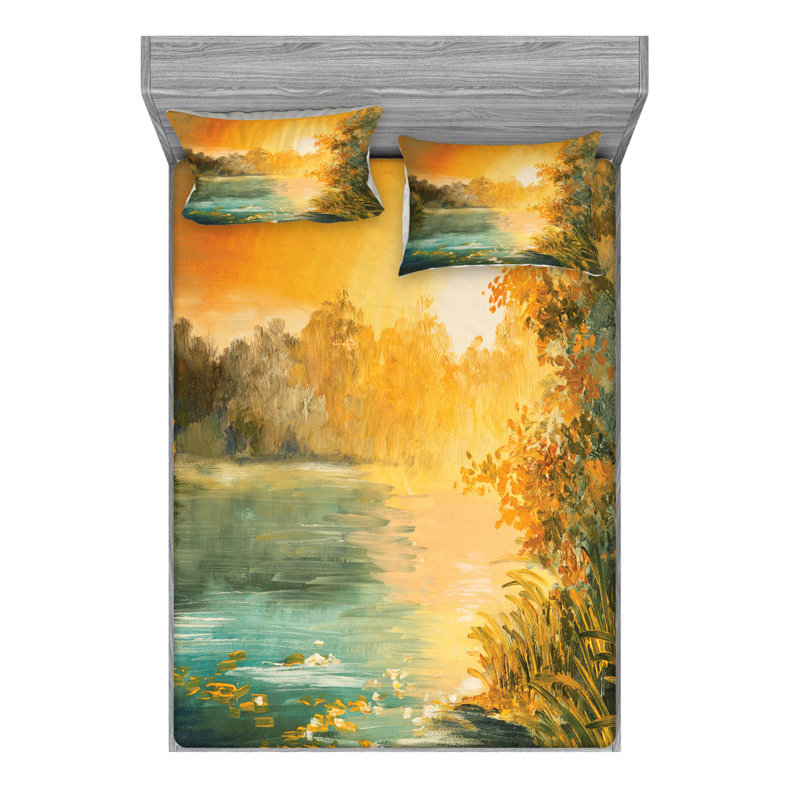 Microfiber Sheet Set, Queen Sheet Set + Fitted Sheet + 2 Pillowcases