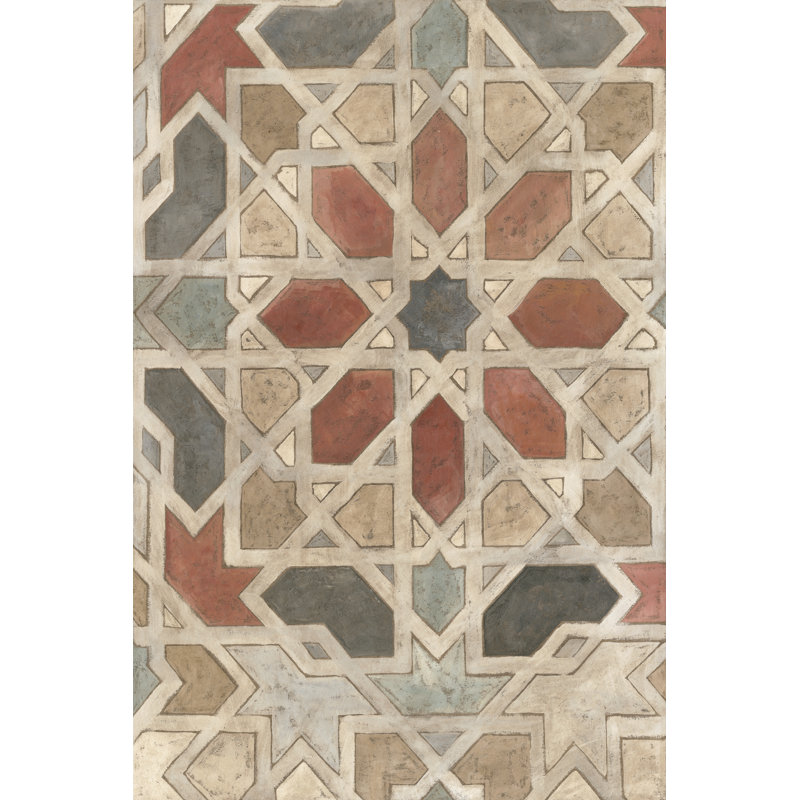 Non-Embellished Marrakesh Design II by Megan Meagher - Wrapped Canvas Painting, 46cm H x 30cm W