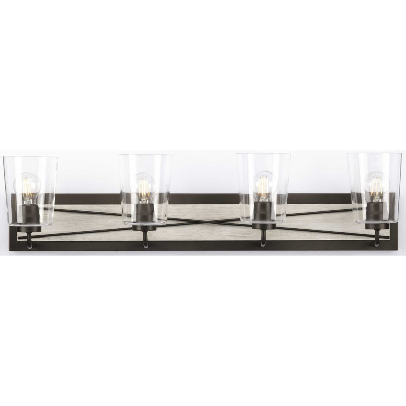 Éclairage pour salle de bain 4 lumières à intensité variable Oisin, Graphite