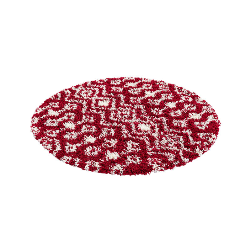 Griego Geometric Indoor Rug, Round 3'1"