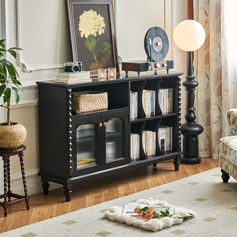 Modern minimalist style home bookcase, Black