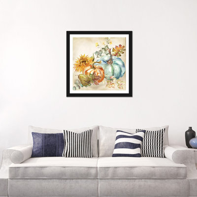 «Watercolor Harvest Pumpkin IV» par Tre Sorelle Studios - reproduction d'art