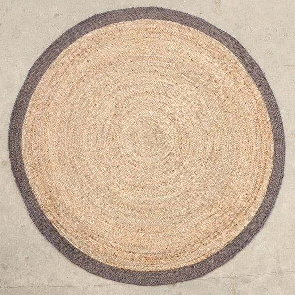 Grey Braided Rag Rug Bay Isle Home Rarden Machine Braided Beige/Grey Rug | Wayfair.co.uk