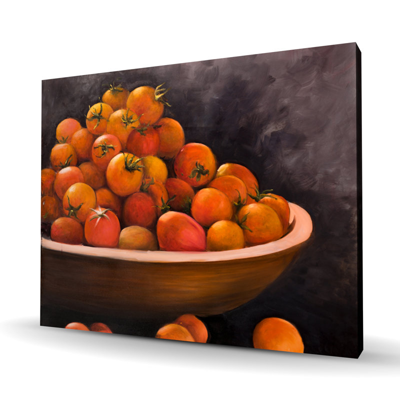 Bol de tomates cerise - Toile brun alimentaire pour la décoration intérieure