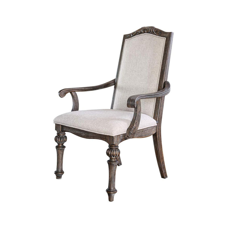 Chaise avec accoudoirs rustique l 28 po (2 / RTC), rustique naturel, Ton naturel rustique, Ivoire ivoire
