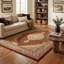 Tapis d'intérieur / rouge à motif médaillon persan rouge / beige 5 pi x 7 pi (5 pi 3 po x 7 pi 5 po) Branch Living Faris-943503716
