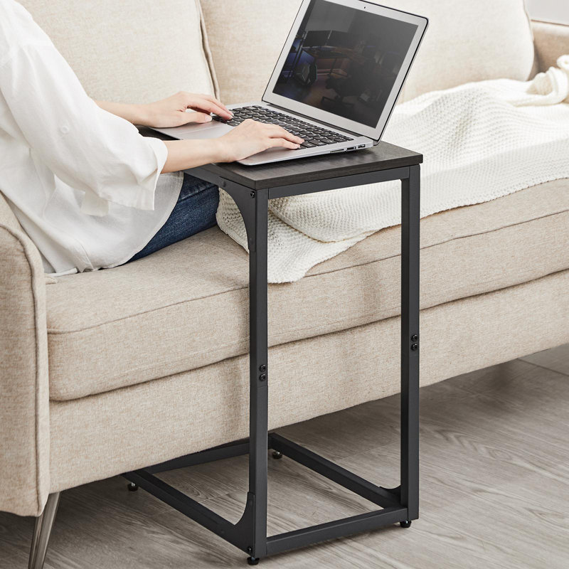 C-shaped End Table, Ebonized Oak