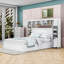 Grand lit en bois avec armoire, tablettes, tiroirs et douilles-1471933920