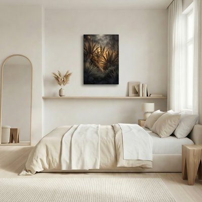 Golden Desert Canvas Wall Art Oil Painting Print Set Of 1