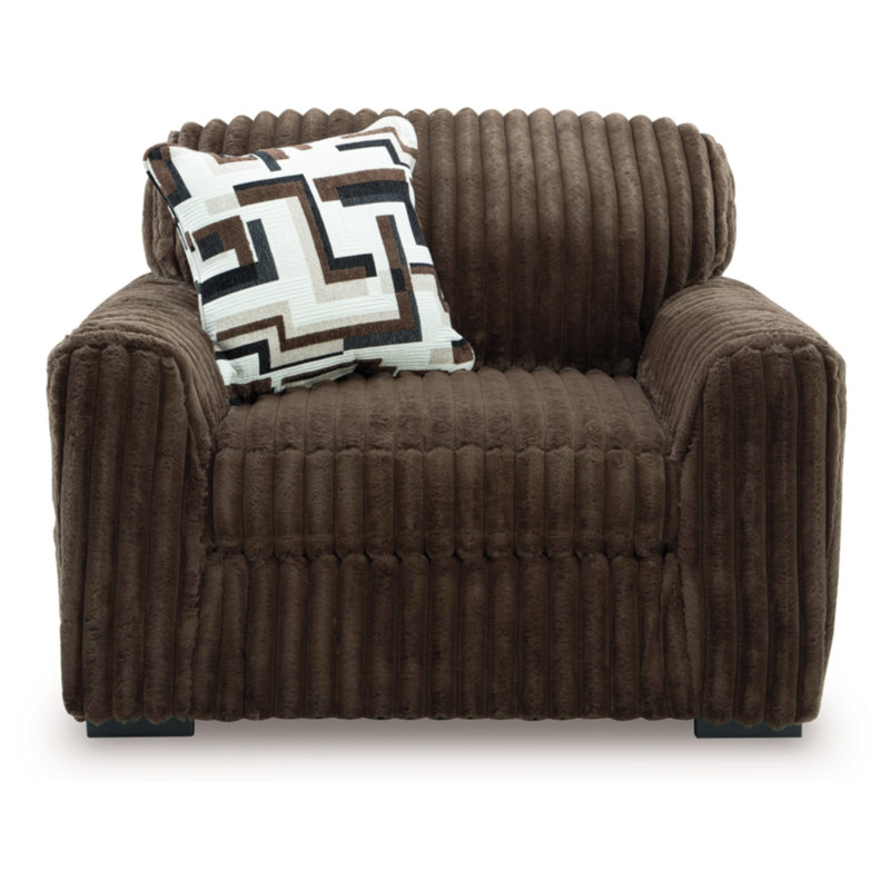 Midnight-Madness Oversized Chair, Brown